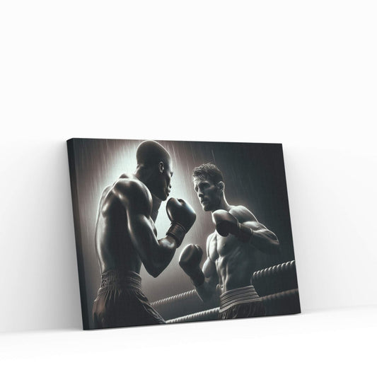 Black African Boxer, Fist and Victory, Boxing Canvas Wall Art - Y Canvas