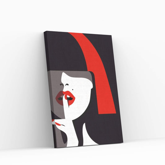 Picasso Style Red Haired Woman Canvas Wall Art - Y Canvas