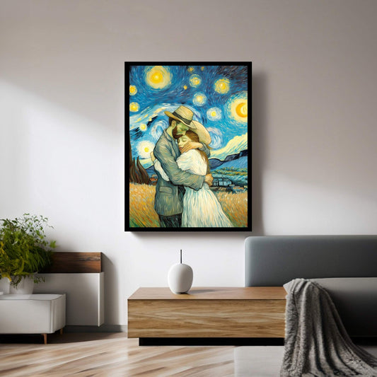 Van Gogh Love Reproduction Canvas Wall Art - Y Canvas