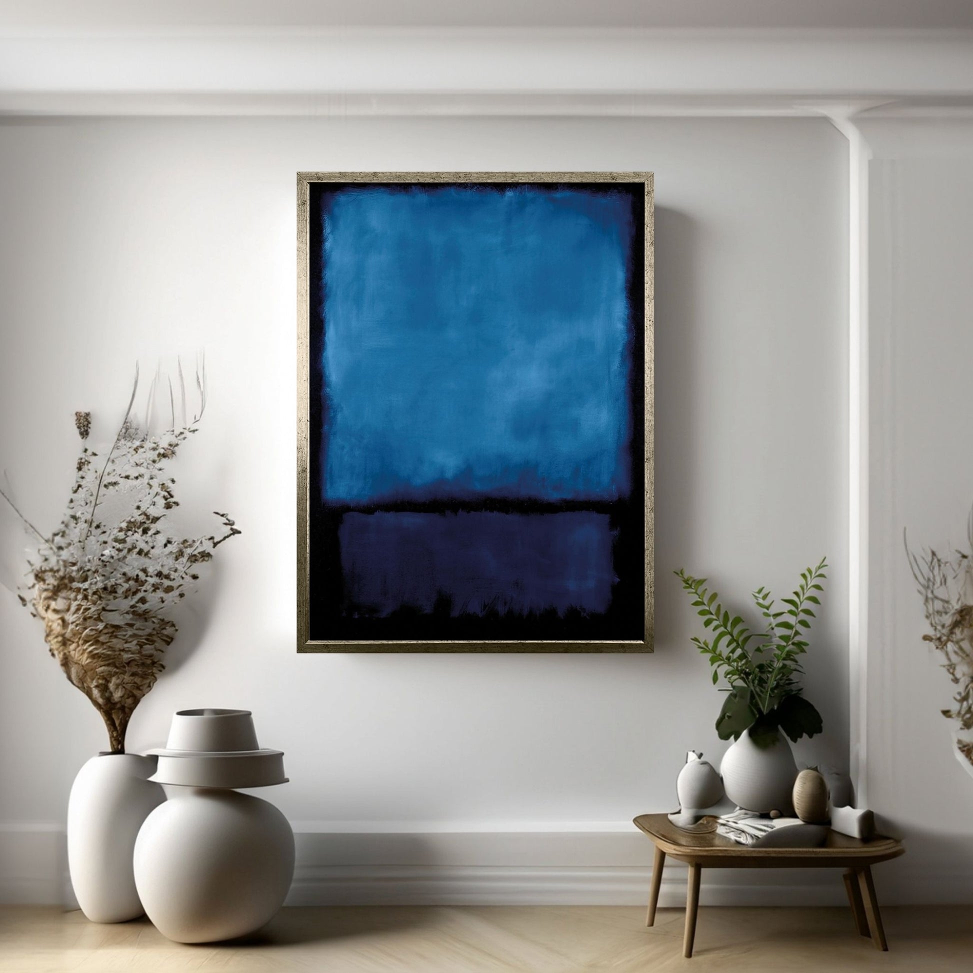 Mark Rothko Canvas Wall Art Print Blue Black YCanvas.com
