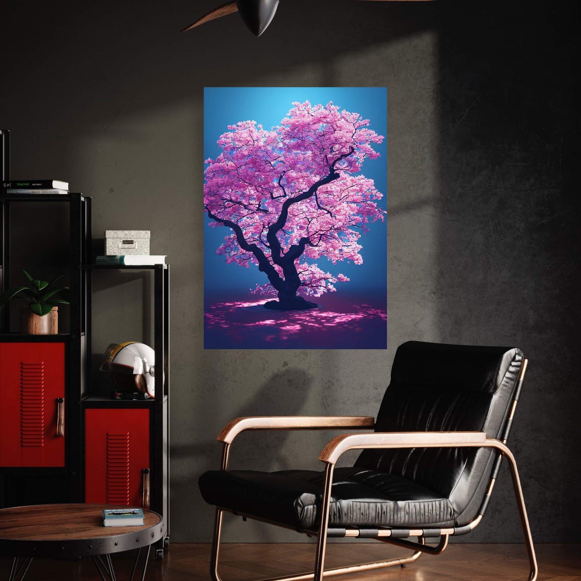 Pink Japanese Tree, Landscape Canvas Wall Art - Y Canvas