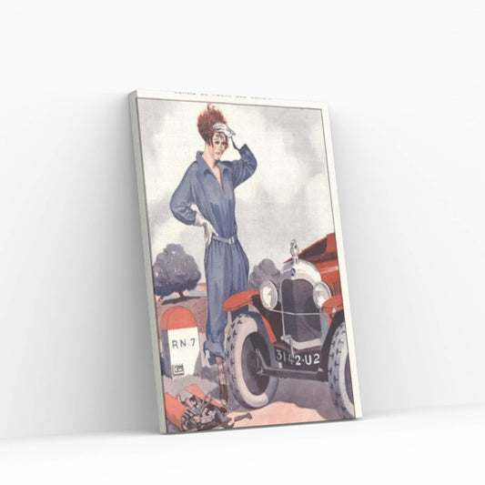 1920s La Vie Parisienne Magazine Plate Canvas Wall Art - Y Canvas